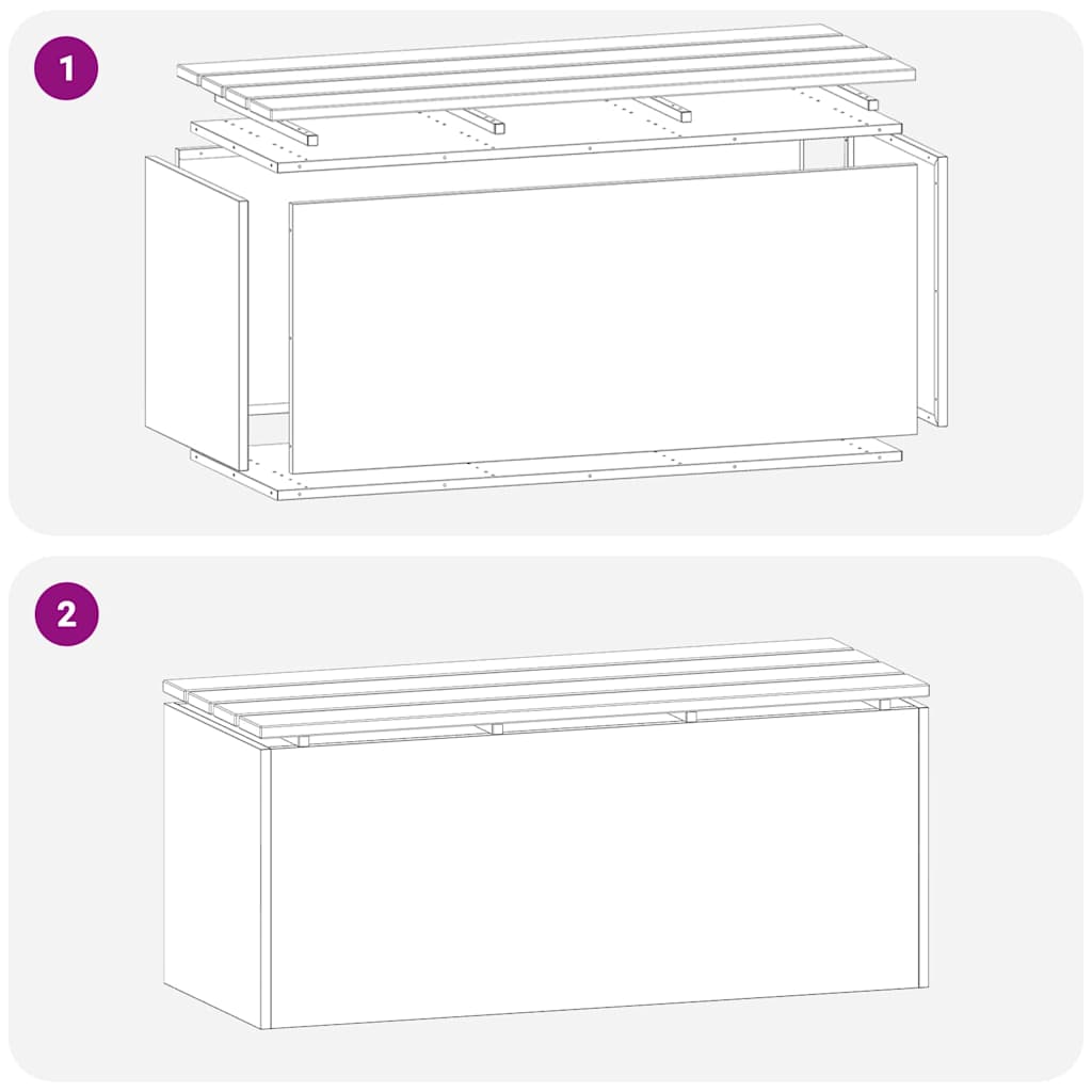 Bancă de grădină Alb 100 x 40 x 43 cm Oțel