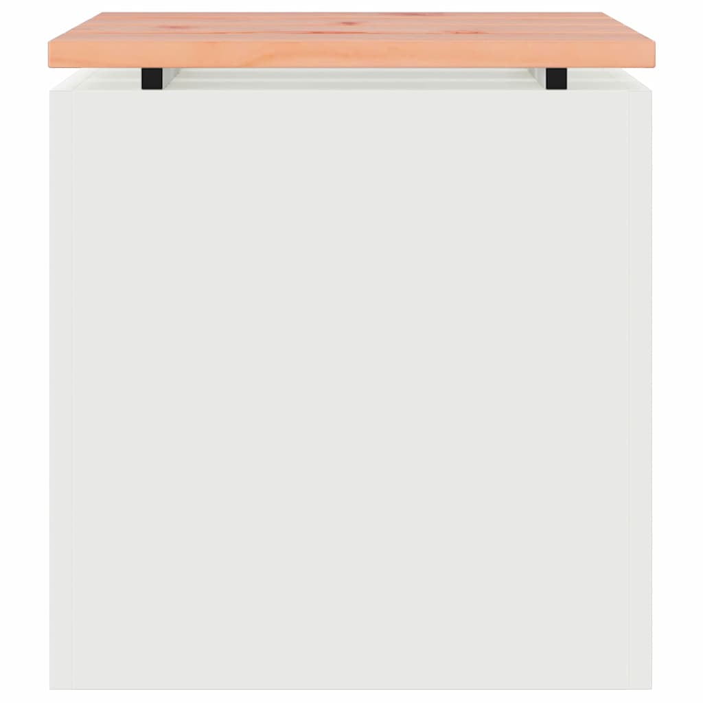 Bancă de grădină Alb 40 x 40 x 43 cm Oțel