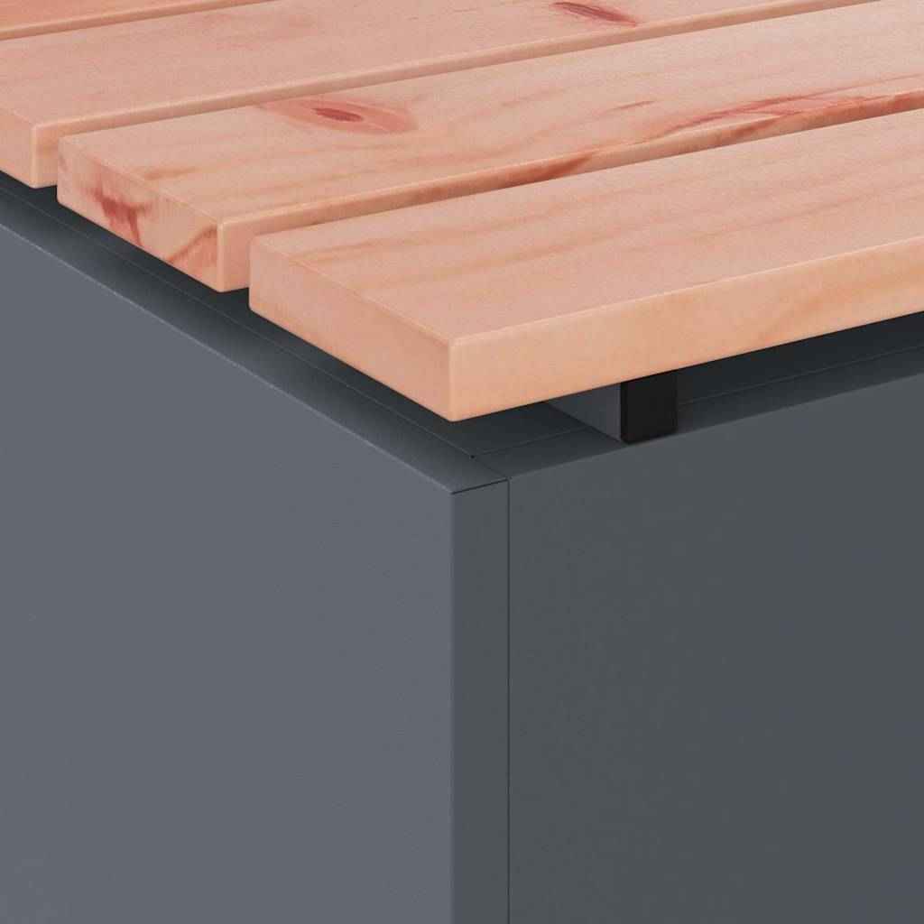 Bancă de grădină Antracit 40 x 40 x 43 cm Oțel