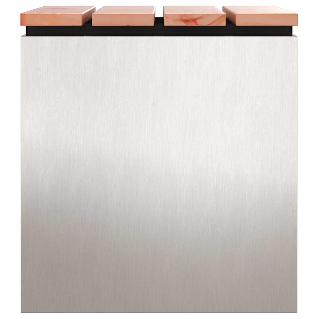 Bancă de grădină Argintiu 40 x 40 x 43 cm Oțel inoxidabil