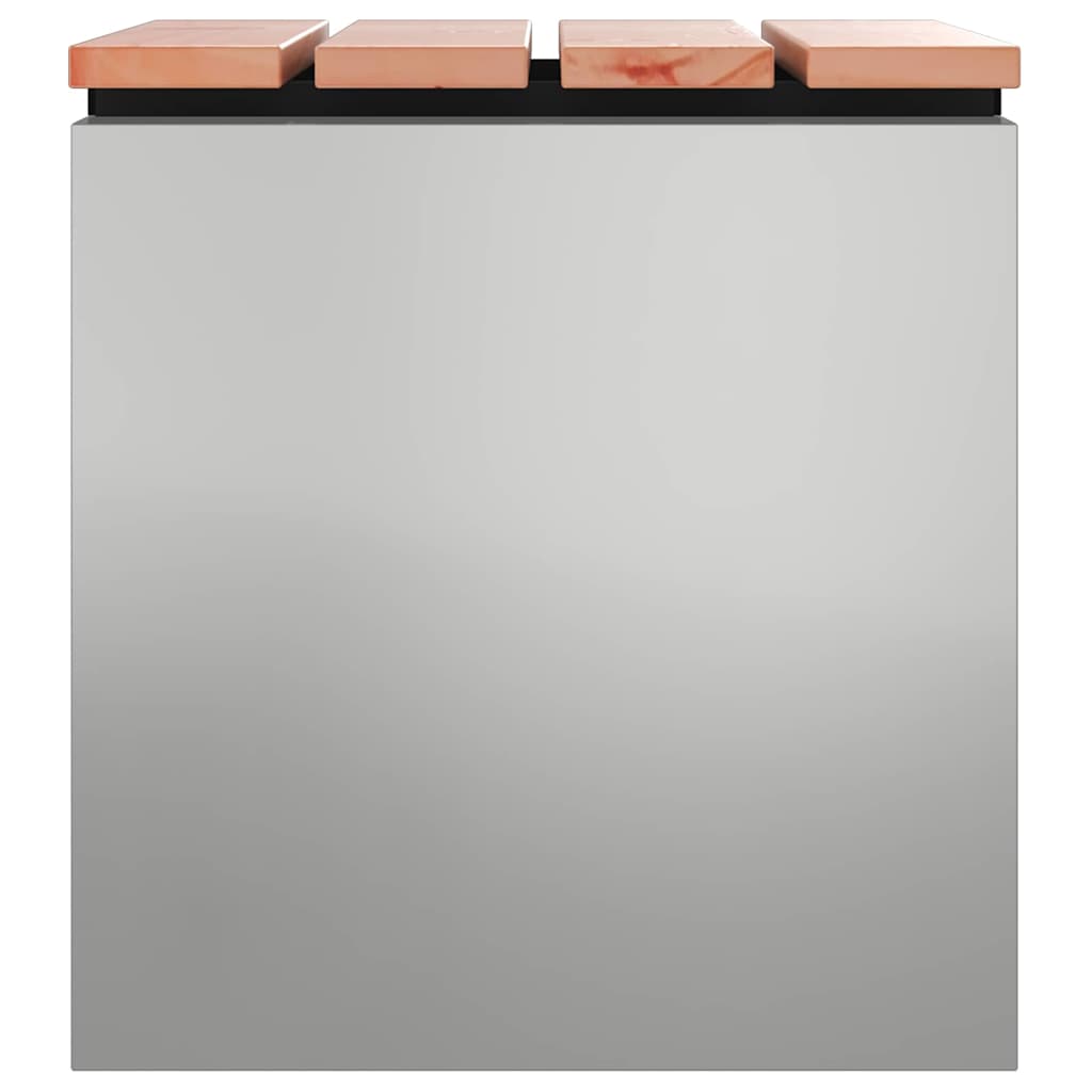 Bancă de grădină Argintiu 40 x 40 x 43 cm Oțel galvanizat