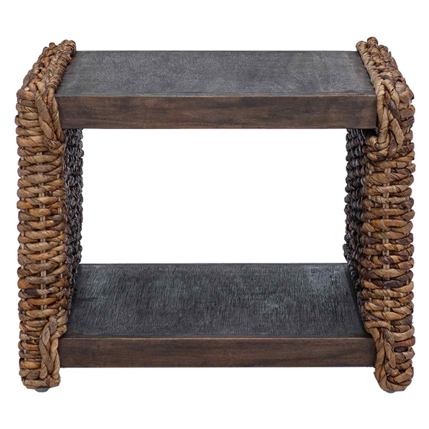 Masă laterală natural 44.5 x 45 x 45 cm Lemn masiv de mahon