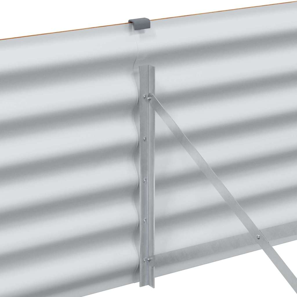 Strat înălțat de grădină 485 x 100 x 36 cm Oțel Galvanizat