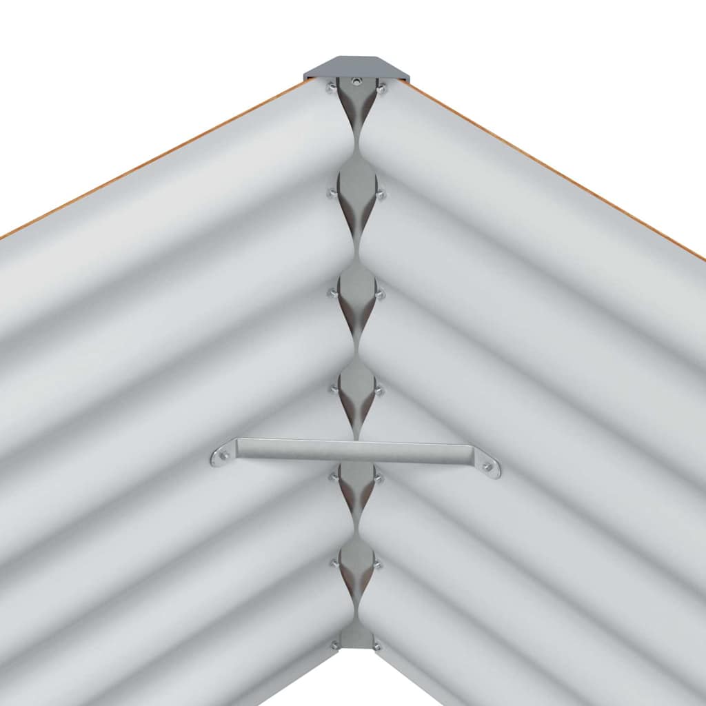 Strat înălțat de grădină 485 x 100 x 36 cm Oțel Galvanizat