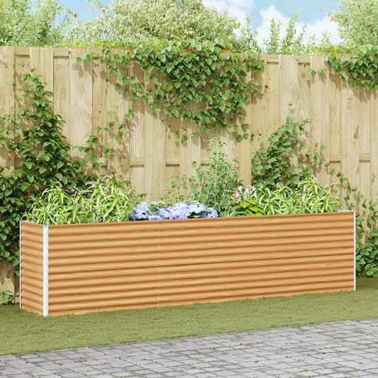 Strat înălțat de grădină 290 x 50 x 68 cm Oțel Galvanizat