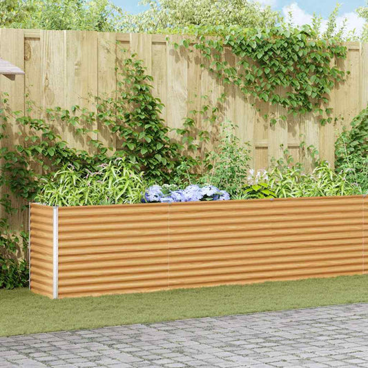 Strat înălțat de grădină 582 x 50 x 68 cm Oțel Galvanizat