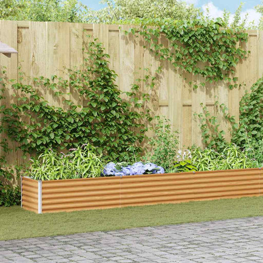 Strat înălțat de grădină 970 x 50 x 36 cm Oțel Galvanizat