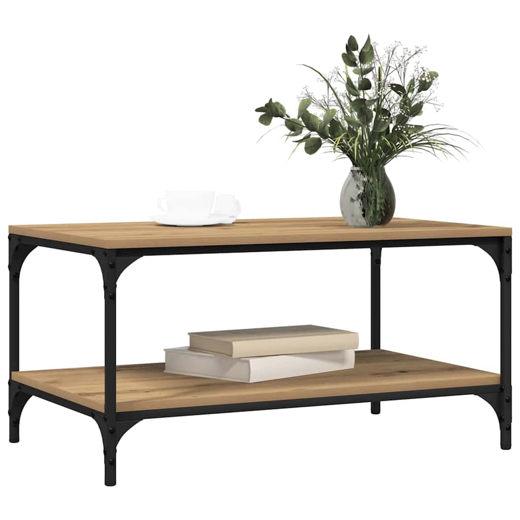 Masă de cafea Stejar Artizanal 81 x 50 x 40 cm Lemn compozit