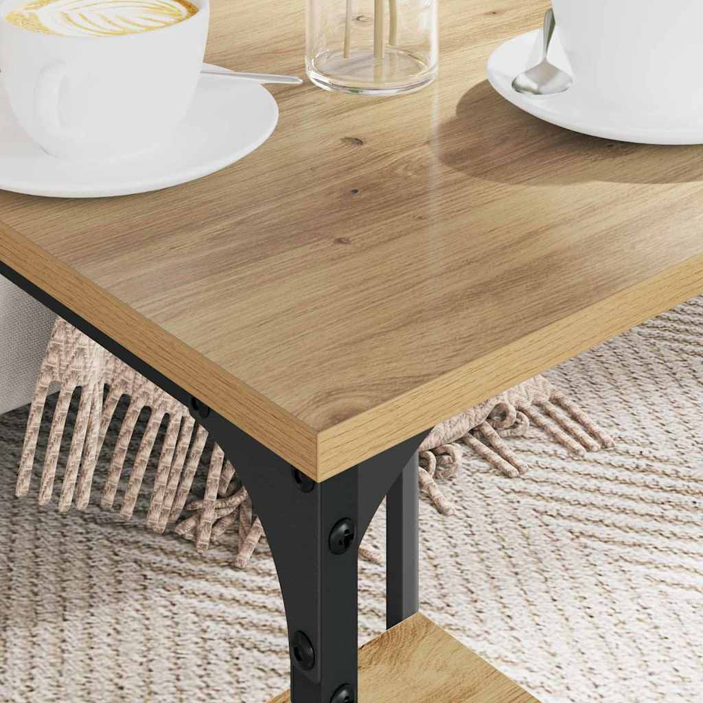 Masă de cafea Stejar Artizanal 40 x 40 x 55 cm Lemn compozit