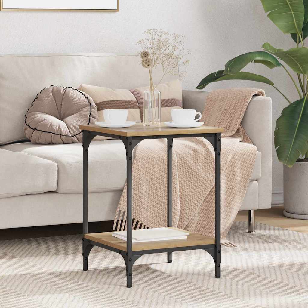 Masă de cafea Stejar Artizanal 40 x 40 x 55 cm Lemn compozit