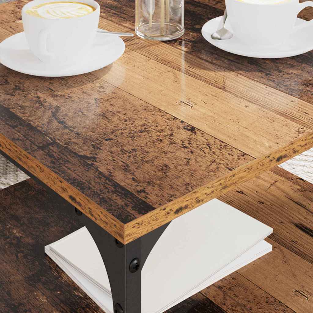 Masă de cafea Lemn Vechi 55 x 55 x 40 cm Lemn compozit