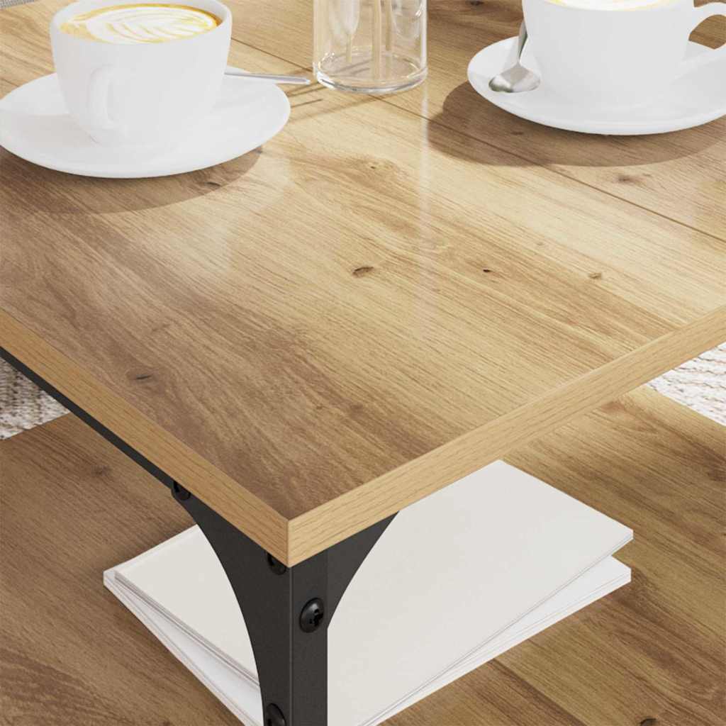 Masă de cafea Stejar Artizanal 55 x 55 x 40 cm Lemn compozit