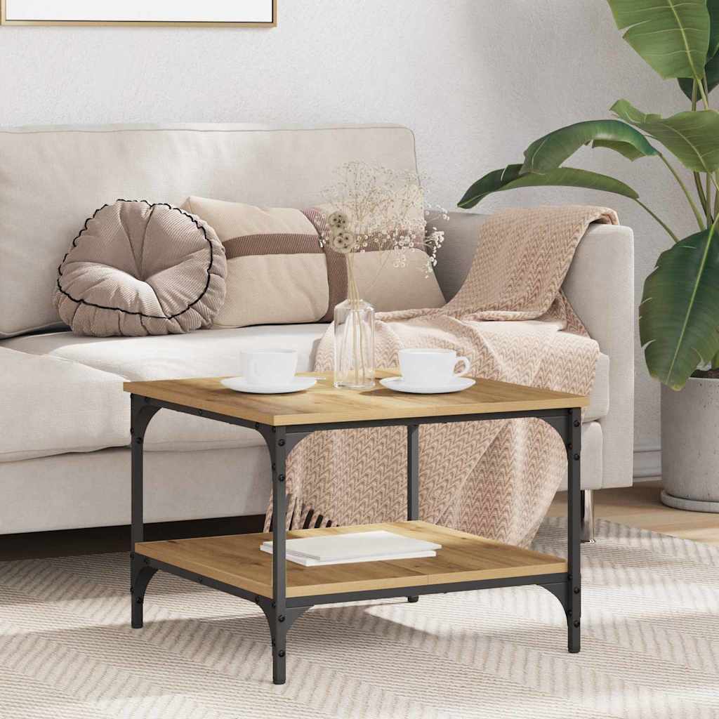 Masă de cafea Stejar Artizanal 55 x 55 x 40 cm Lemn compozit