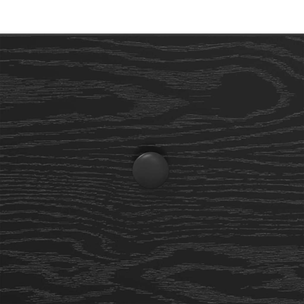 Dulap de noapte cu sertar 2 pcs Stejar Negru 35 x 30 x 51 cm