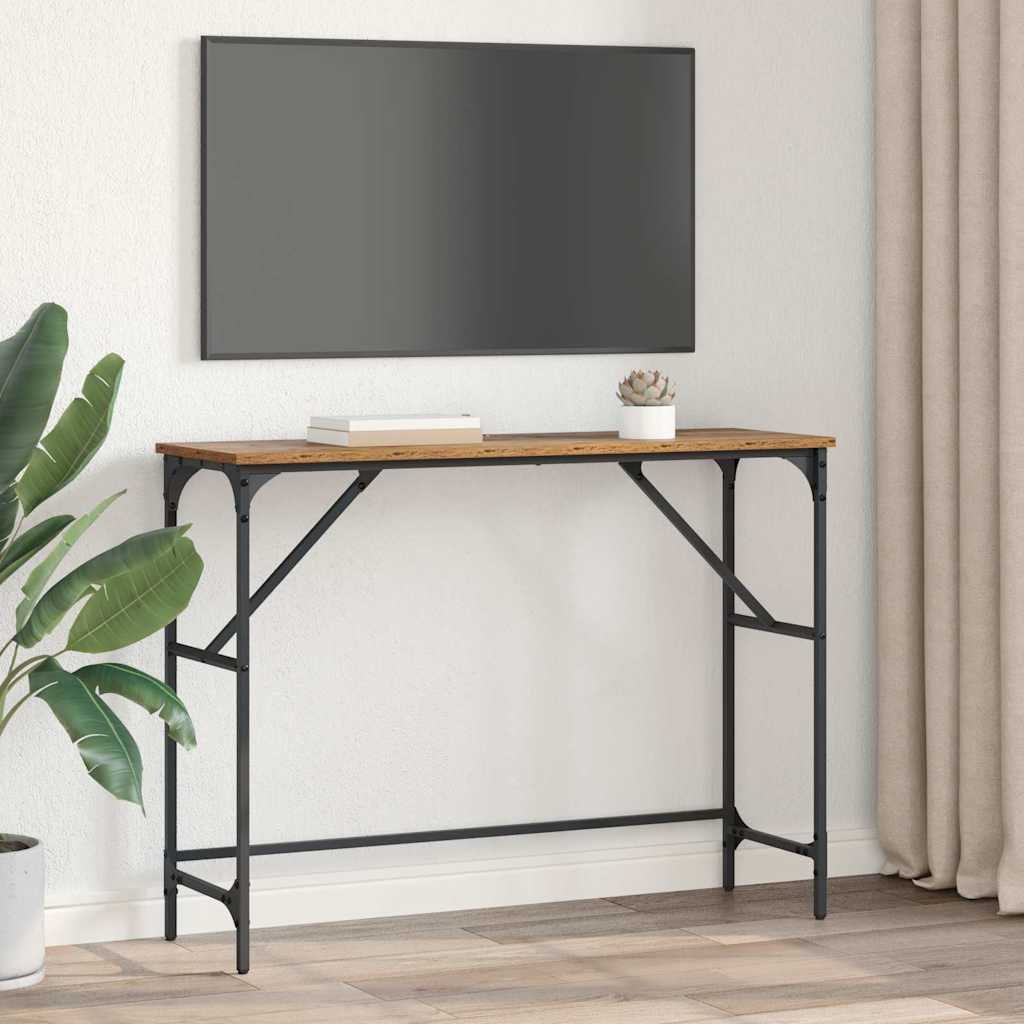 Masă de consolă Lemn vechi 100 x 32 x 75 cm Lemn compozit