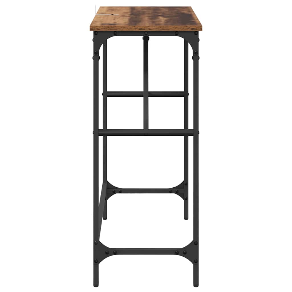 Masă de consolă Lemn vechi 75 x 32 x 75 cm Lemn compozit