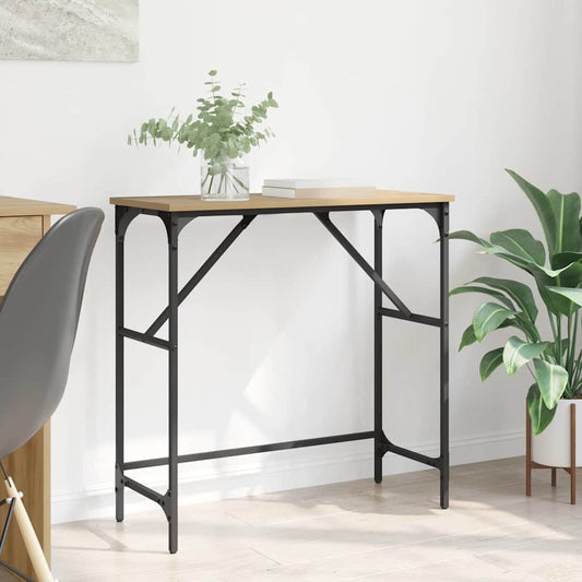 Masă de consolă Stejar Artizanal 75 x 32 x 75 cm Lemn compozit