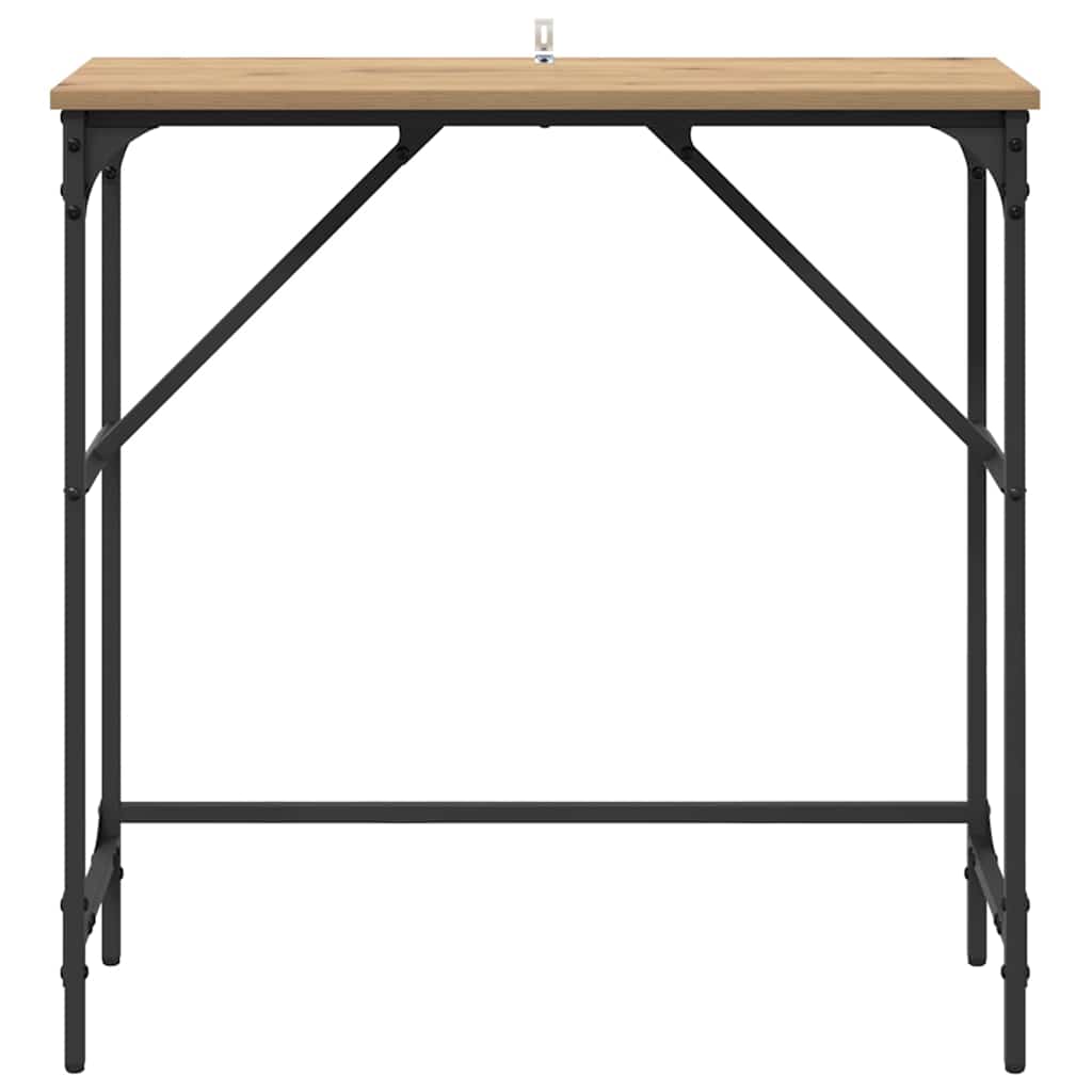 Masă de consolă Stejar Artizanal 75 x 32 x 75 cm Lemn compozit