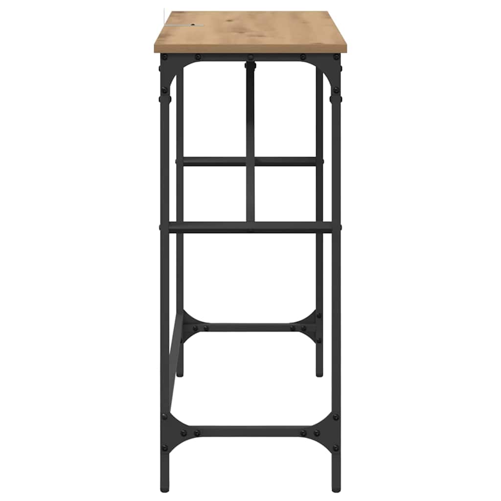 Masă de consolă Stejar Artizanal 75 x 32 x 75 cm Lemn compozit
