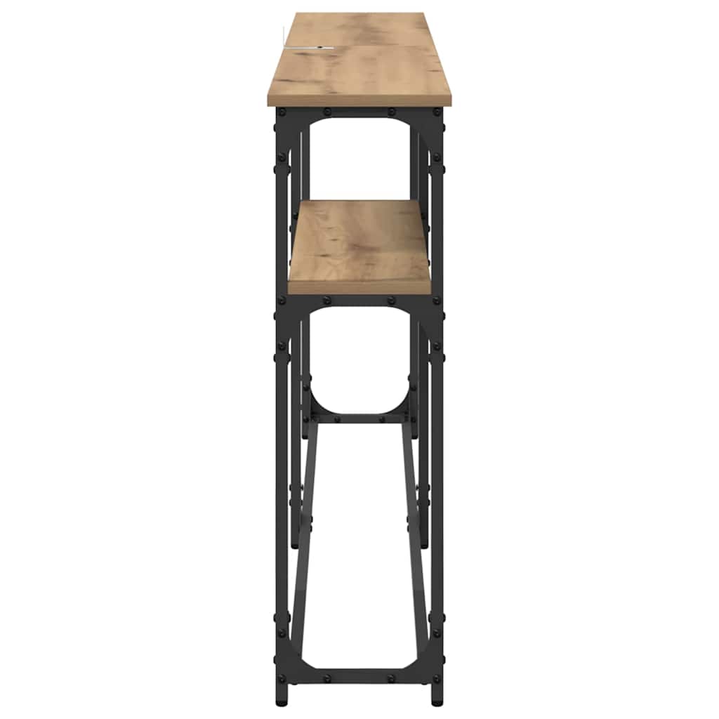 MasaConsole Stejar Artizanal 145 x 22,5 x 75 cm Lemn compozit