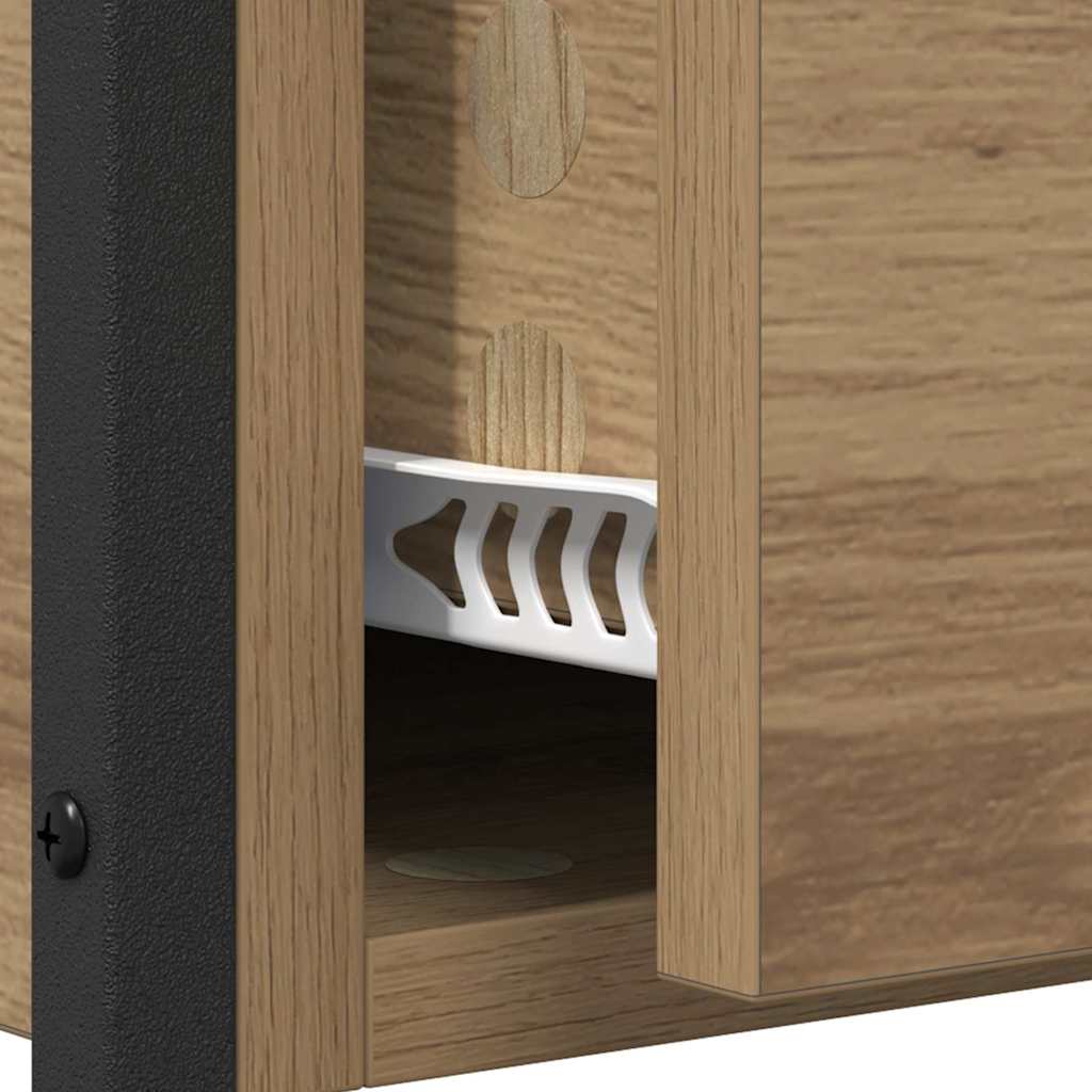 Masă de consolă Stejar Artizanal 100 x 40 x 75 cm Lemn compozit