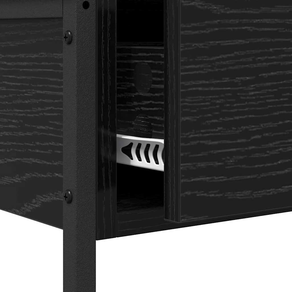 Masă de consolă Stejar Negru 100 x 34,5 x 75 cm Lemn compozit