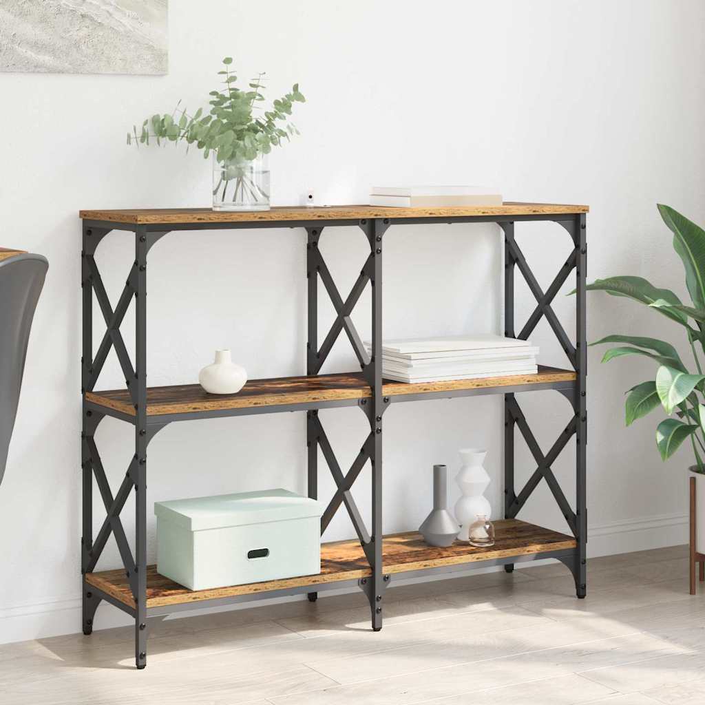 Masă de consolă Lemn vechi 100 x 28 x 80,5 cm Lemn compozit