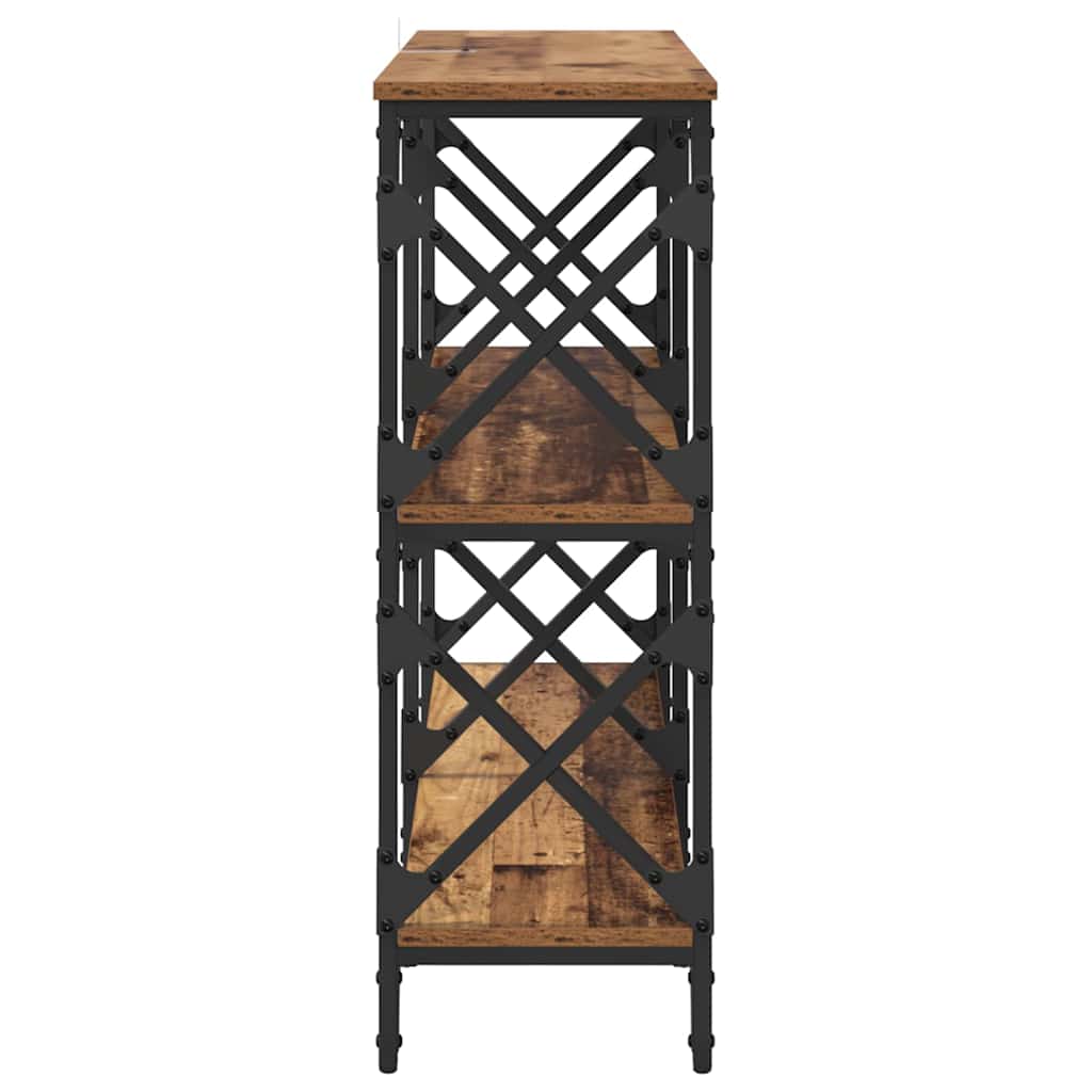 Masă de consolă Lemn vechi 100 x 28 x 80,5 cm Lemn compozit