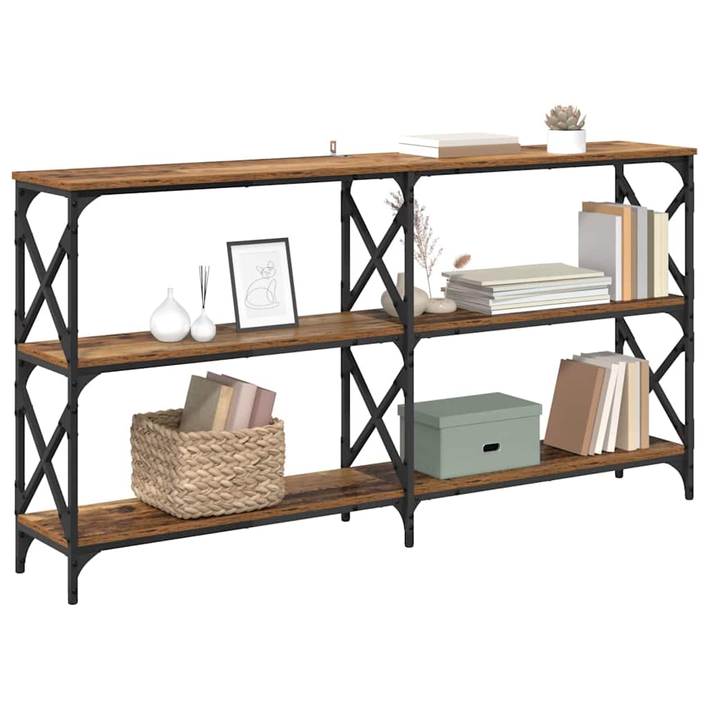 Masă de consolă Lemn vechi 156 x 28 x 80,5 cm Lemn compozit