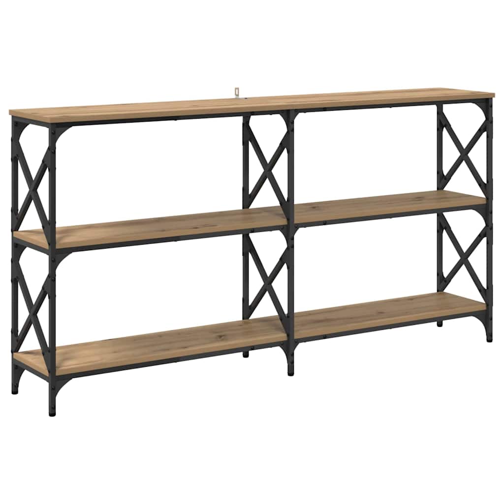 Masă de consolă Stejar Artizanal 156 x 28 x 80,5 cm