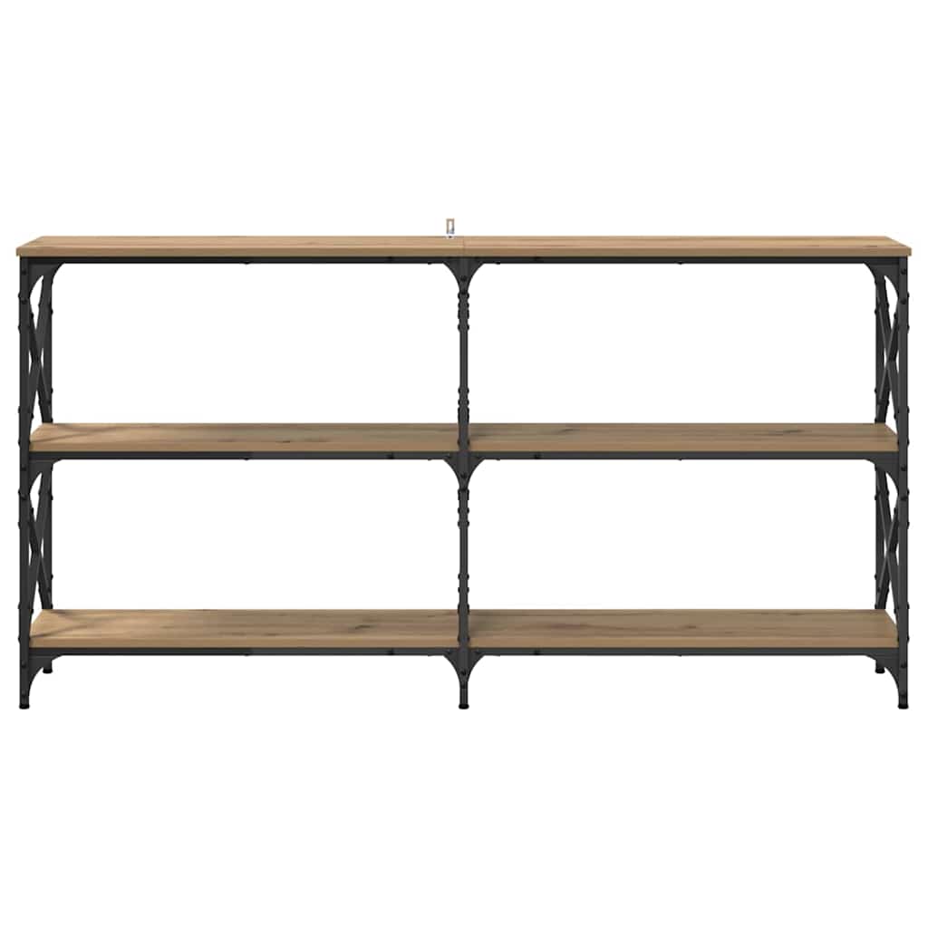 Masă de consolă Stejar Artizanal 156 x 28 x 80,5 cm