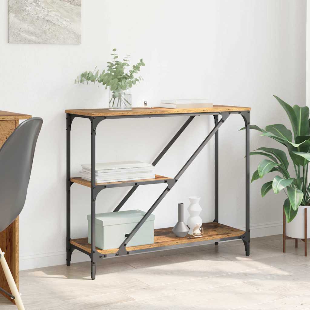 Masă de consolă Lemn Vechi 88,5 x 30 x 75 cm Lemn compozit