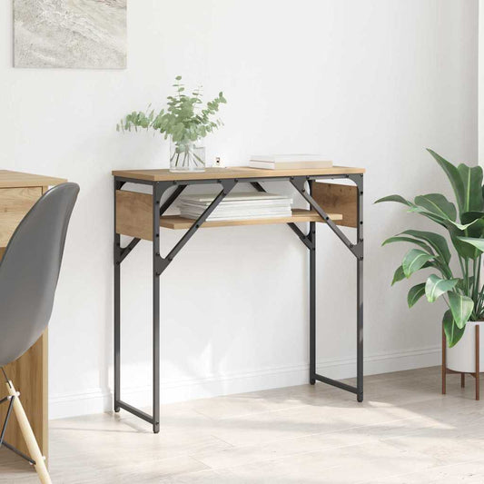 MasaConsole Stejar Artizanal 75x30x75cm Lemn compozit