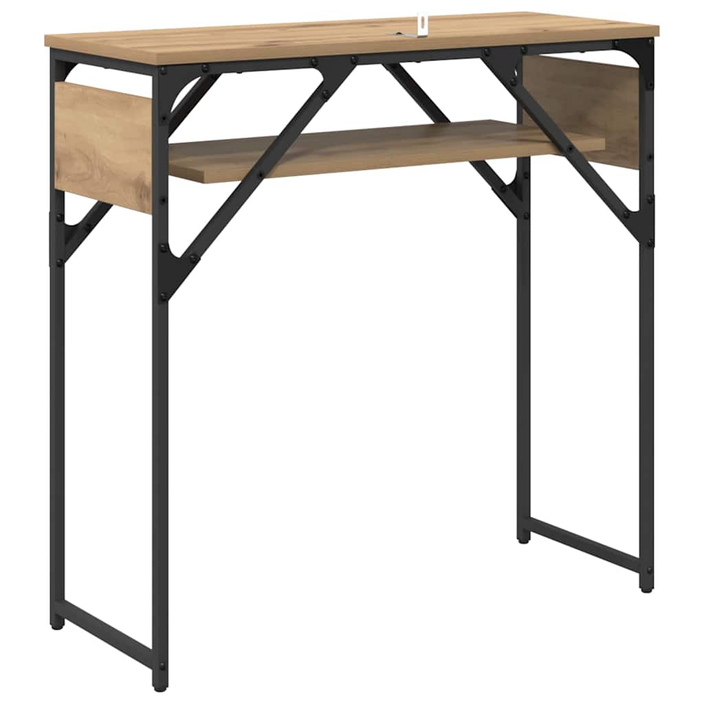 MasaConsole Stejar Artizanal 75x30x75cm Lemn compozit