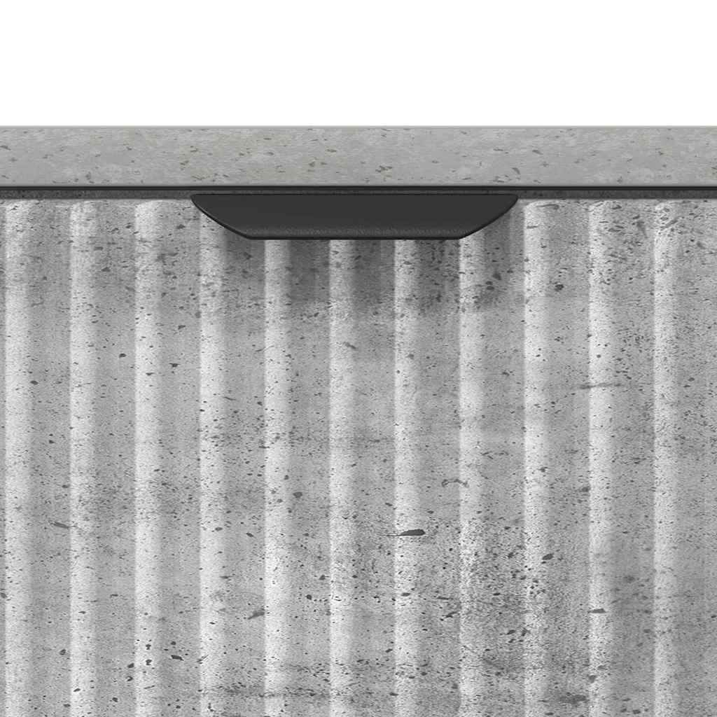 Noptieră cu sertar Gri beton 63.5 x 36 x 61 cm Lemn compozit