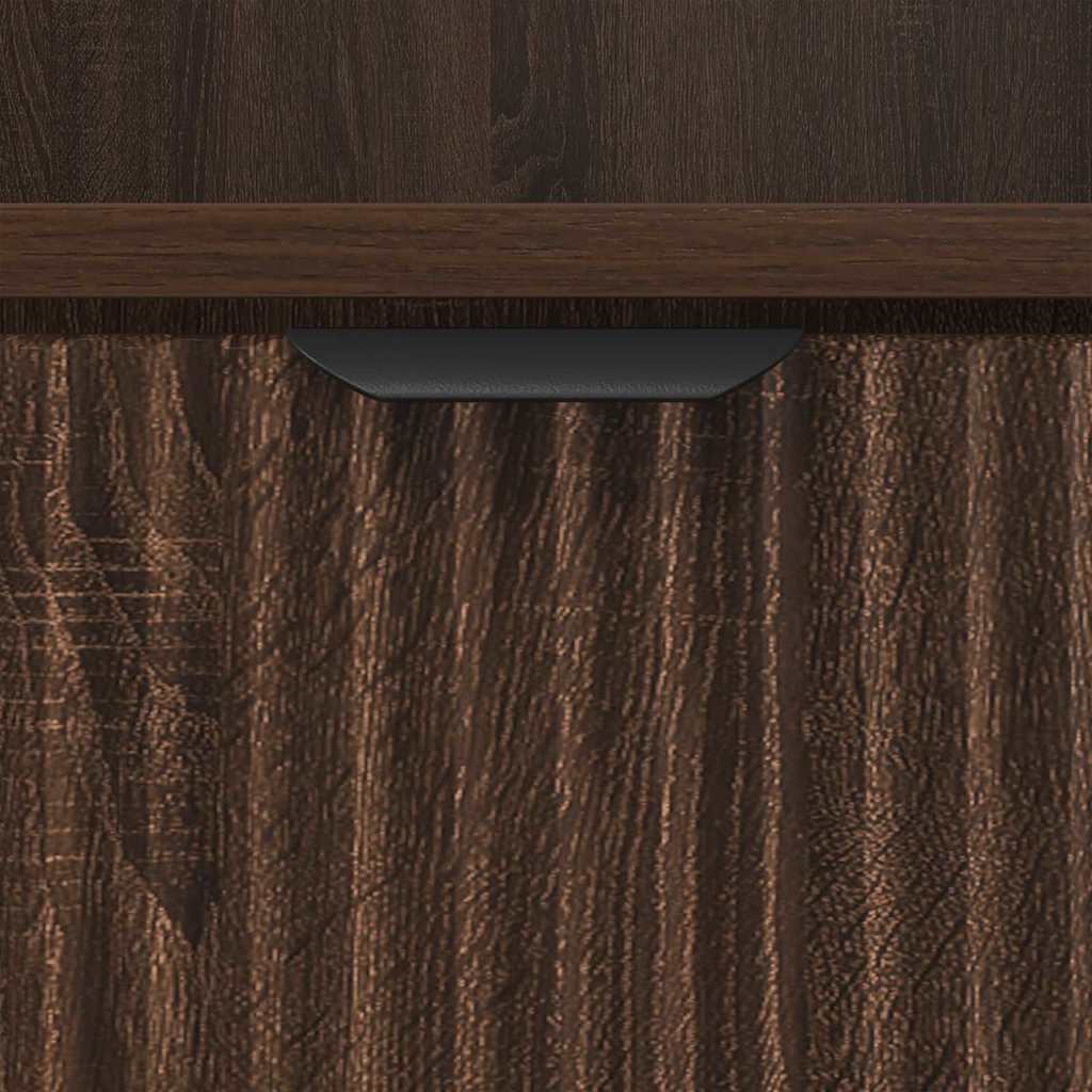 Mese de noptieră cu sertar 2 pcs Stejar brun 49 x 36 x 61 cm