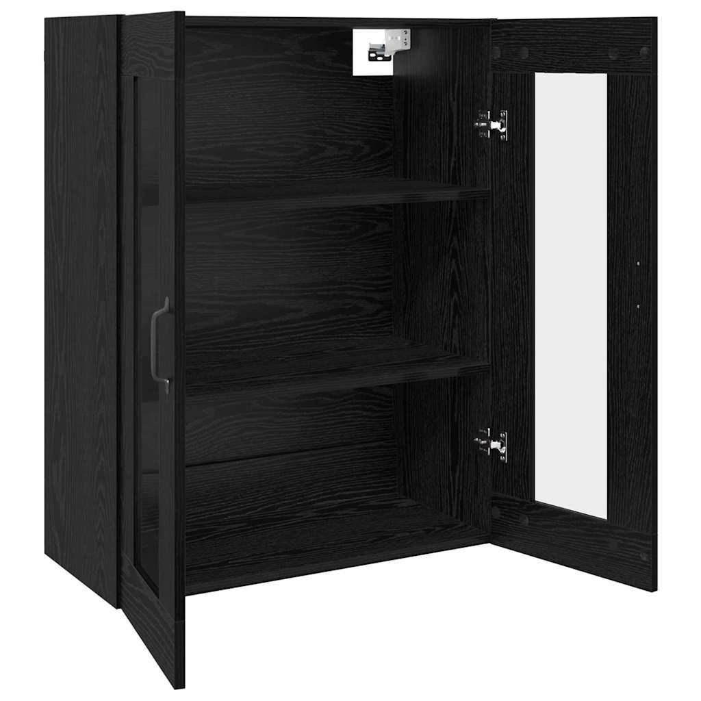 Mobilier cu Montaj pe Perete 2 pcs Stejar negru