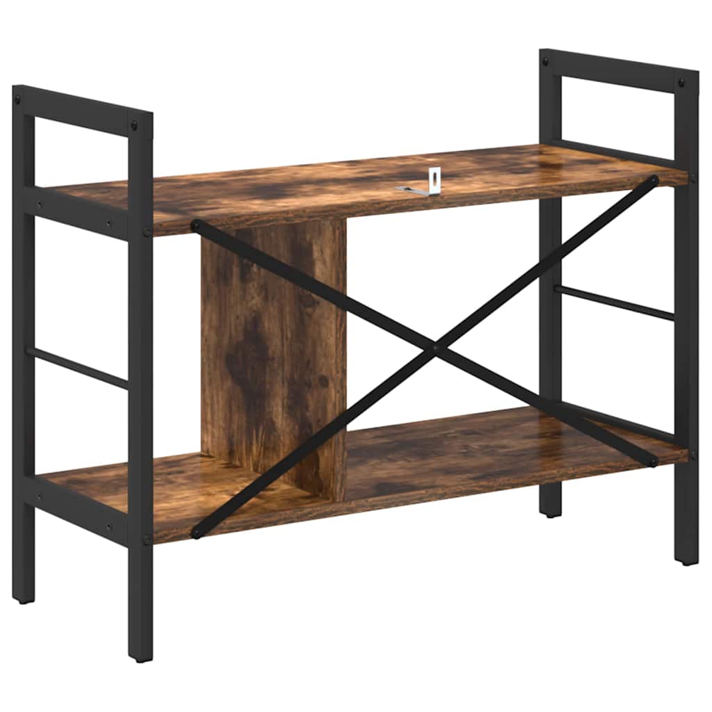 Raft pentru cărți Stejar fumuriu 75 x 30 x 58,5 cm