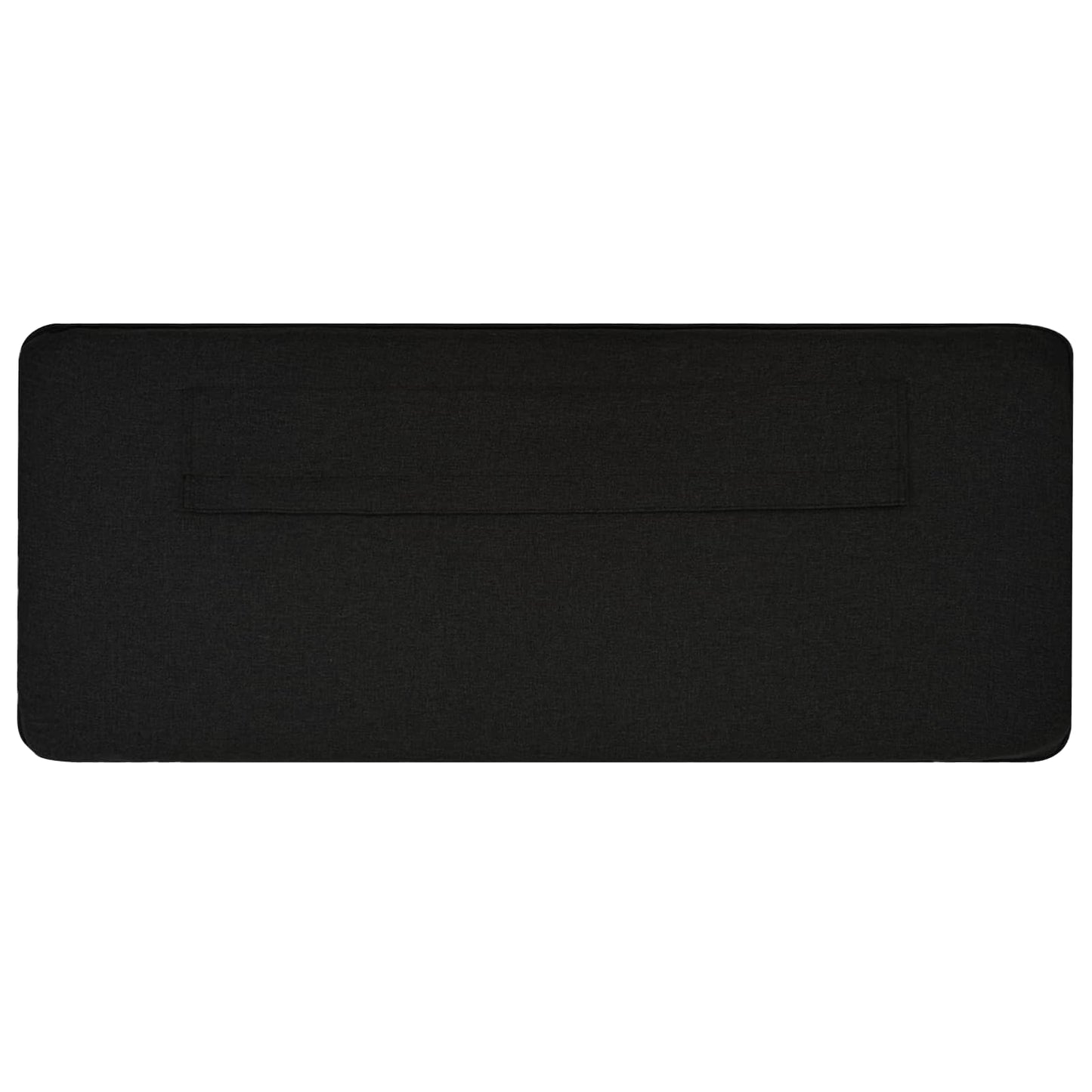 Tăblie tapițată Maro și negru 150 cm Lemn de pin masiv