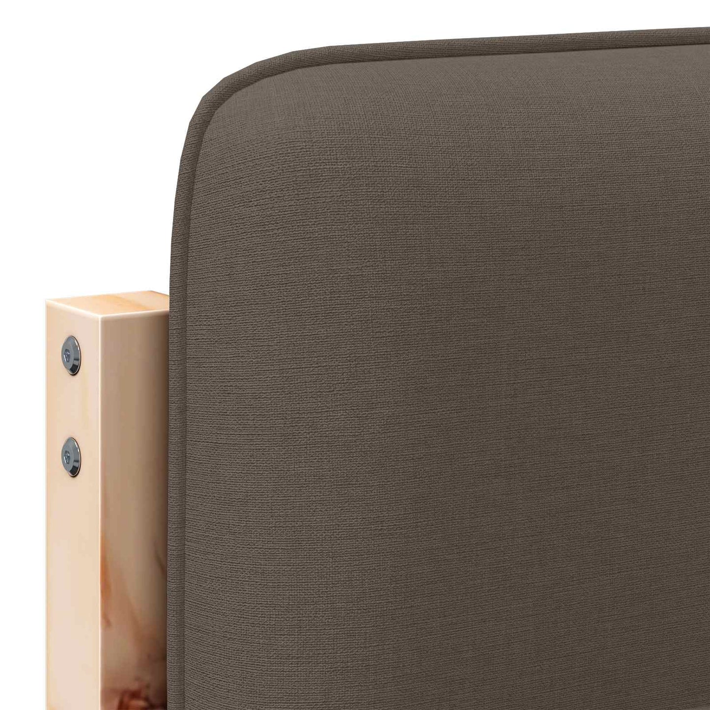 Tăblie tapițată Maro și taupe 150 cm Lemn de pin masiv