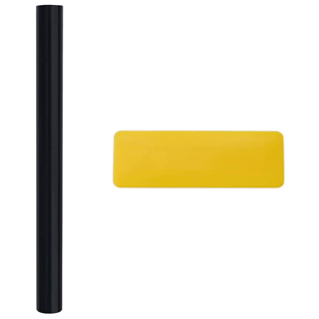Folie pentru Fereastră Statică Negru 90 x 2000 cm PVC