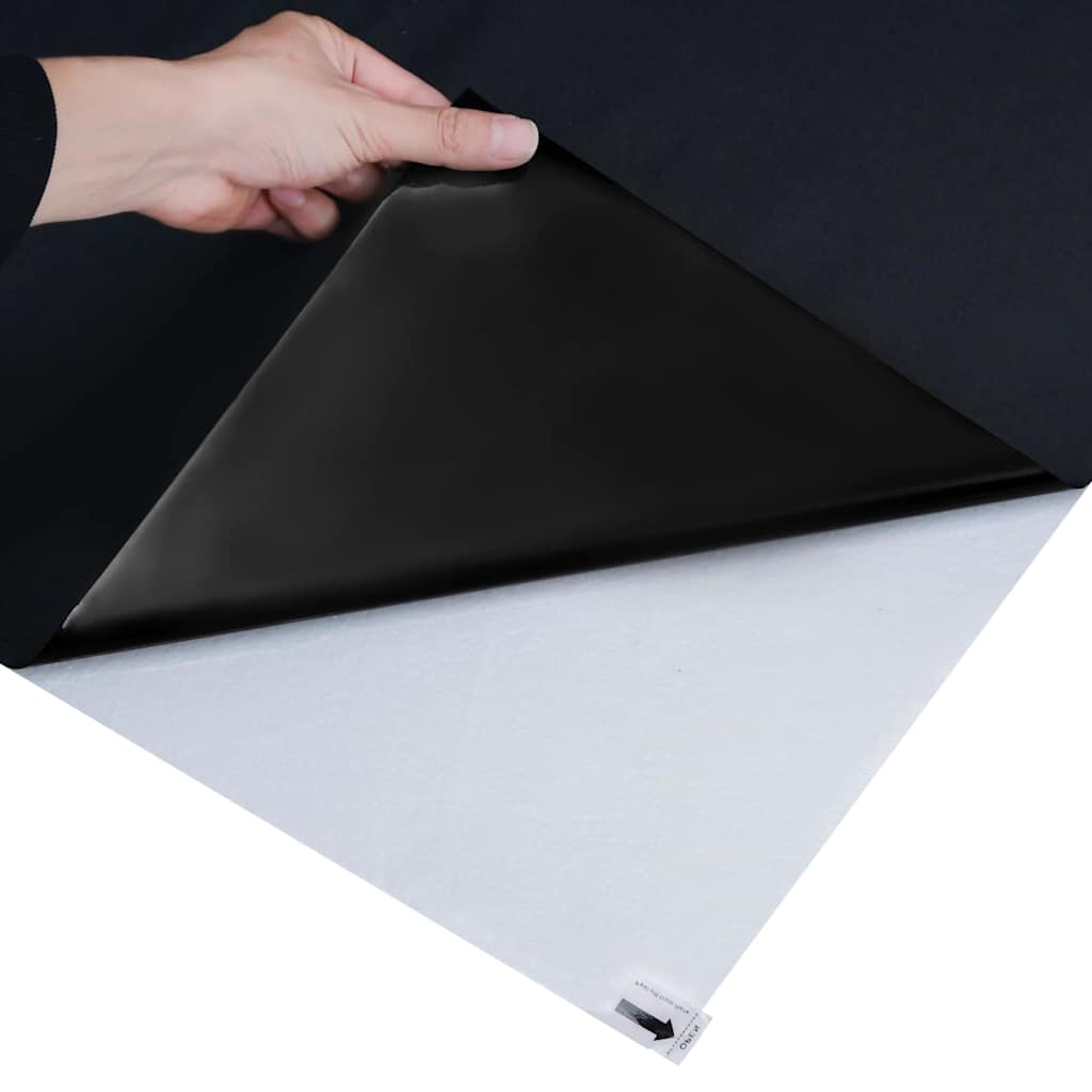 Folie pentru Fereastră Statică Negru 90 x 2000 cm PVC