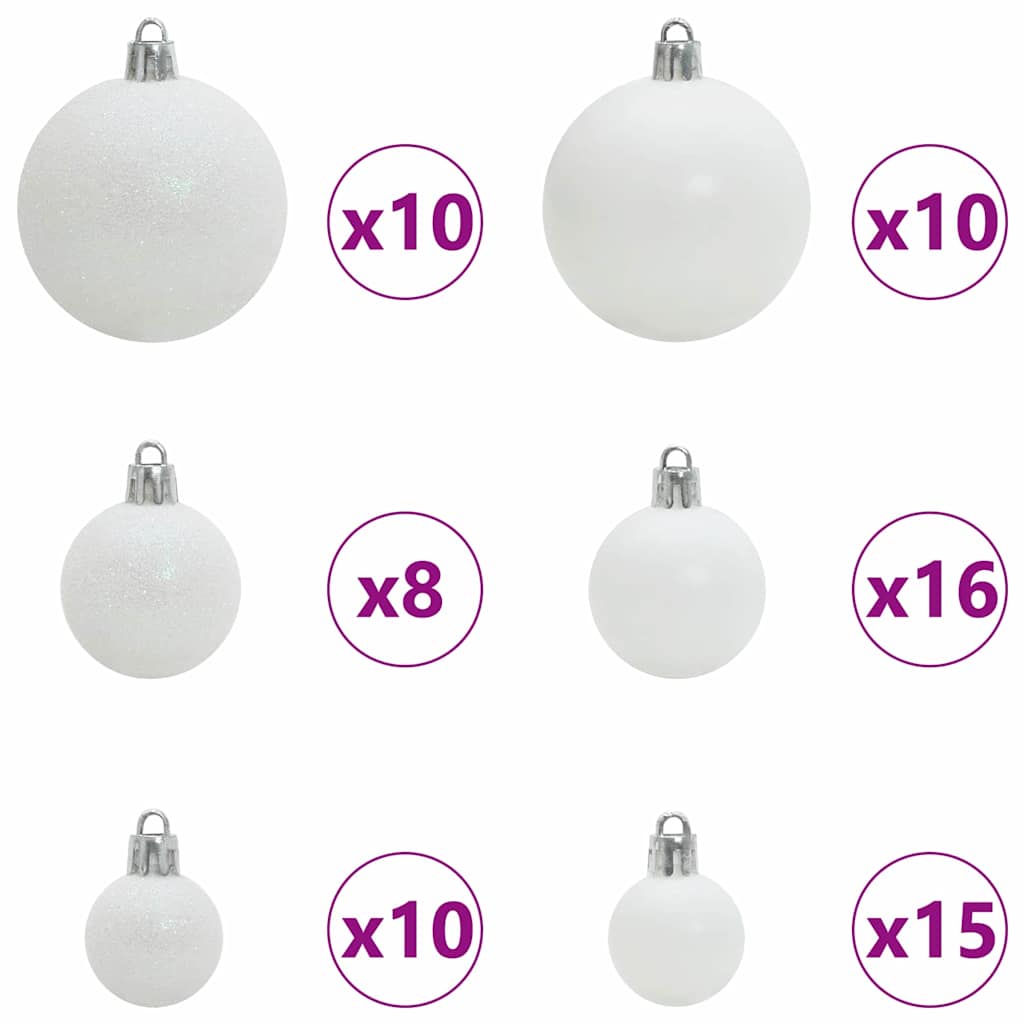 Copac Artificial Slăb de Crăciun cu 300 LED Verde și alb 240 cm