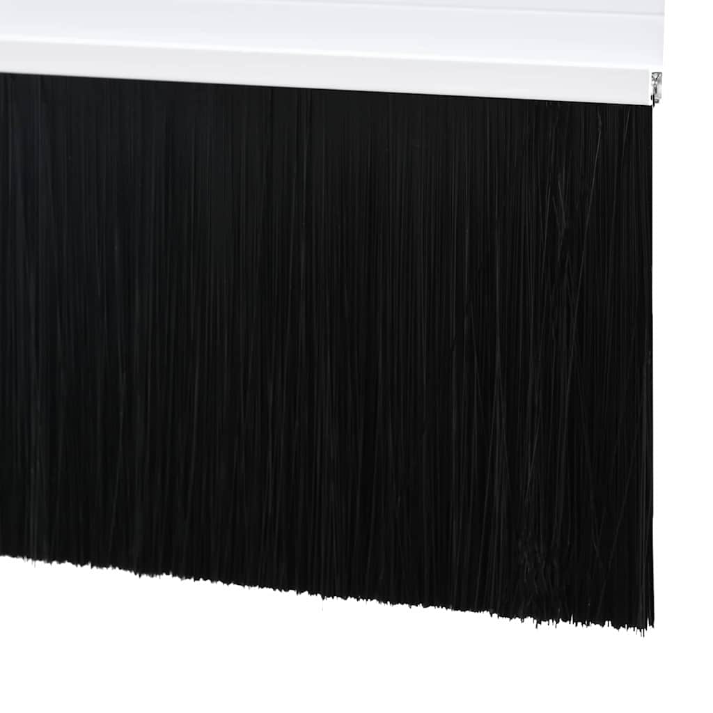 Perdele de ușă cu perii cu montare prin înșurubare 12 pcs Alb