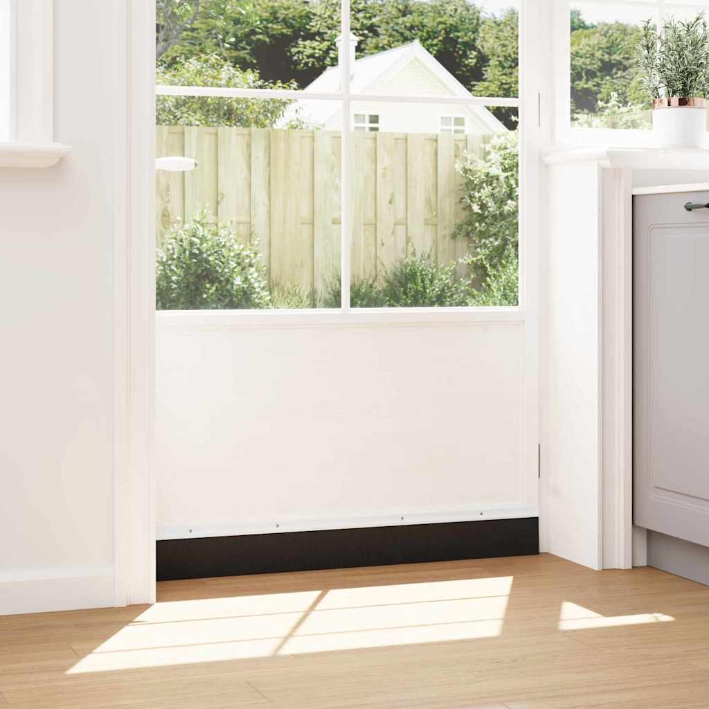 Perdele de ușă cu perii cu montare prin înșurubare 12 pcs Alb