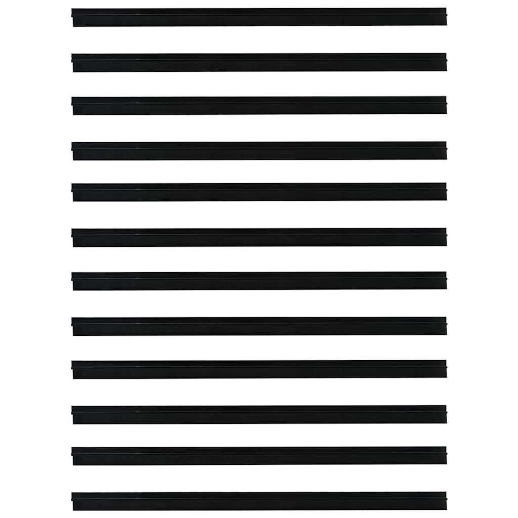 Dopuri pentru uși autoadezive 12 pcs Negru 100 cm