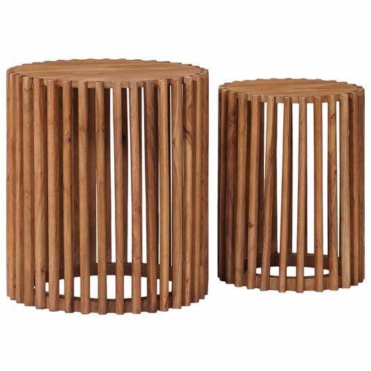 Set măsuțe laterale cu depozitare cu ușă Maro 40 x 40 x 45 cm