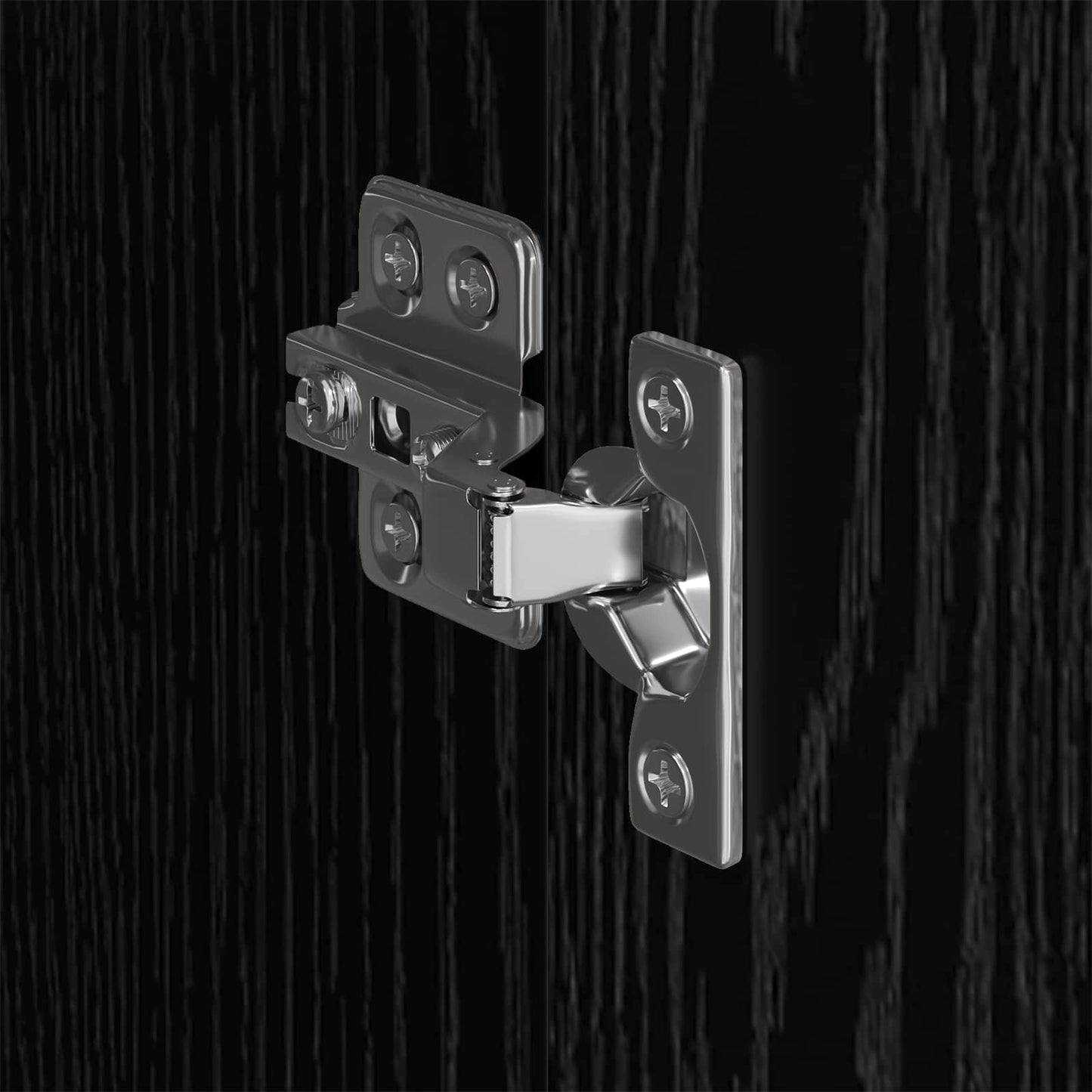 Dressing 2 pcs Stejar Negru 50 x 50 x 200 cm Lemn compozit