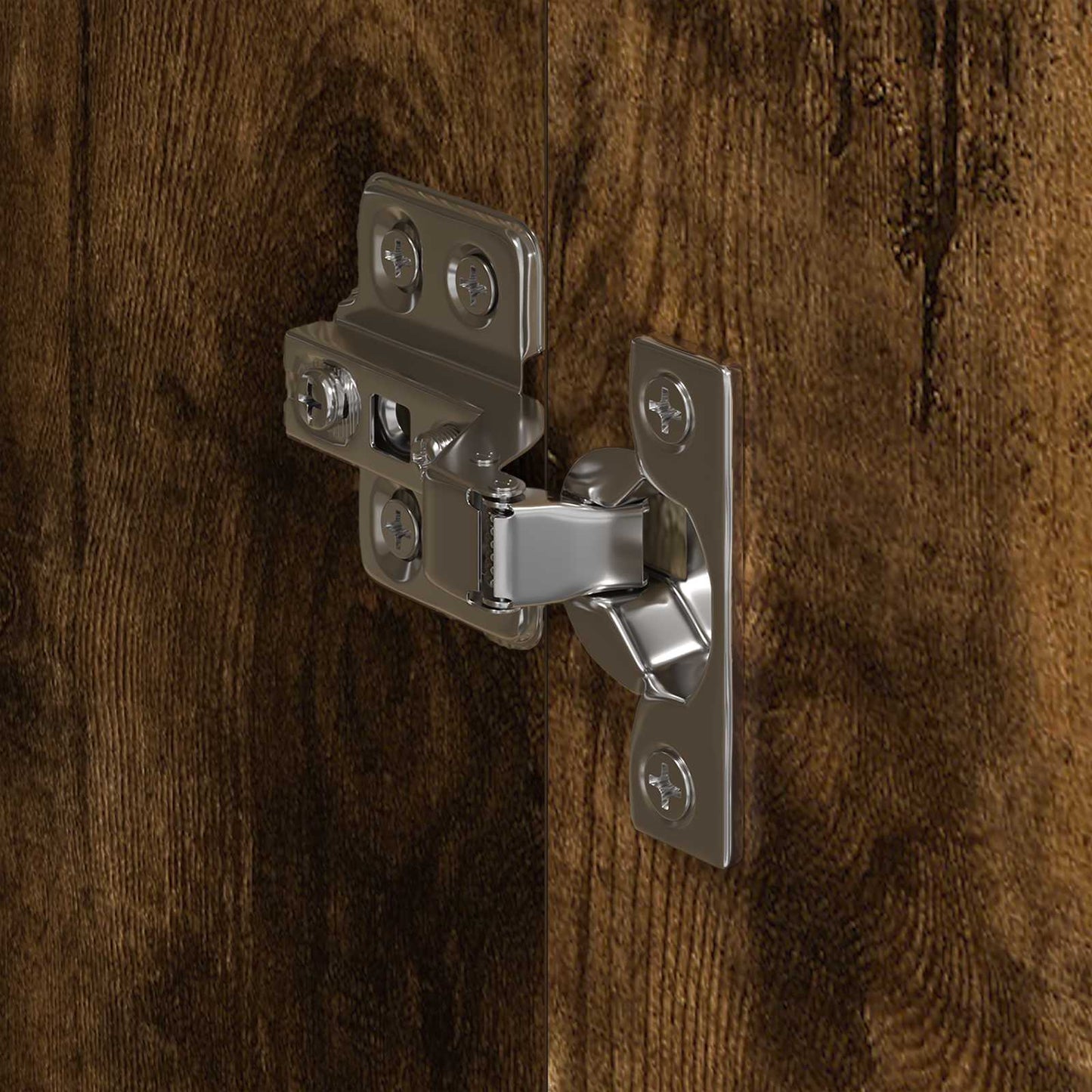 Dressing 2 pcs Stejar fumuriu 50 x 50 x 200 cm Lemn compozit