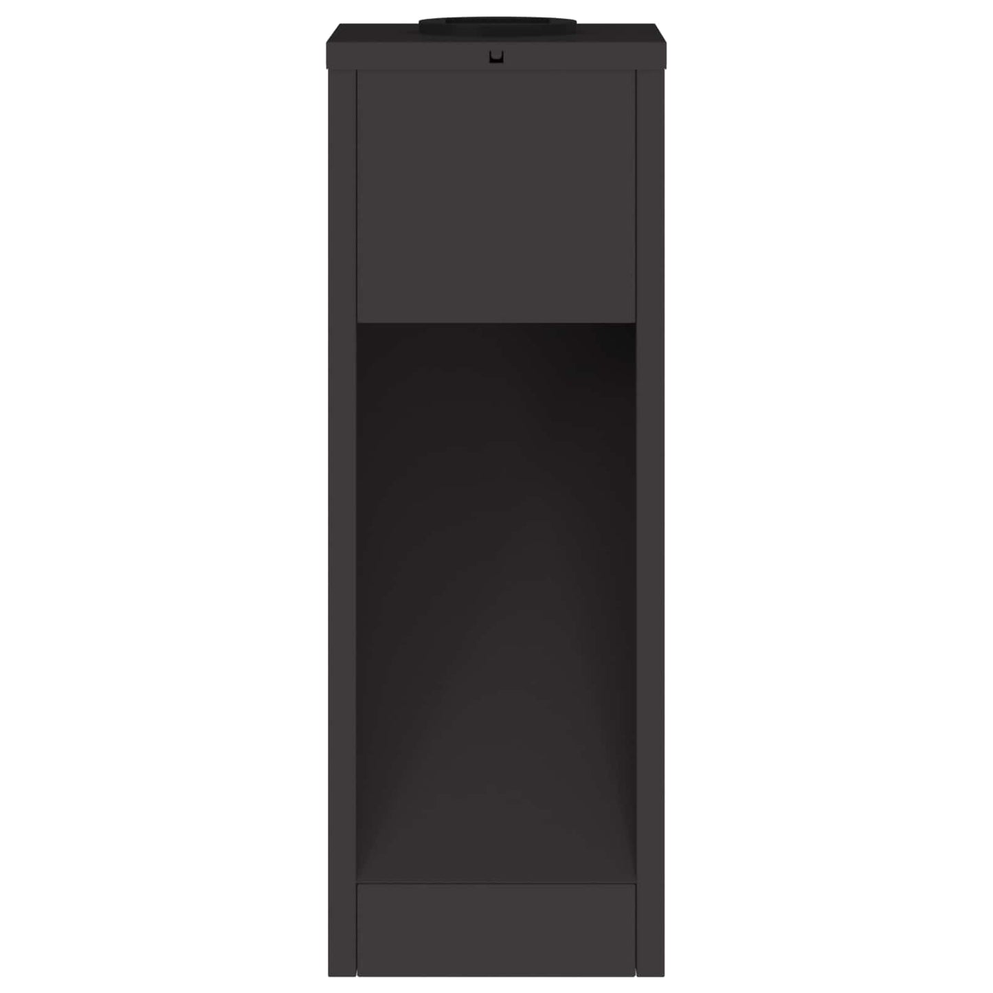 Lampa de parcurs LED solar 2 pcs Negru Oțel laminat la rece